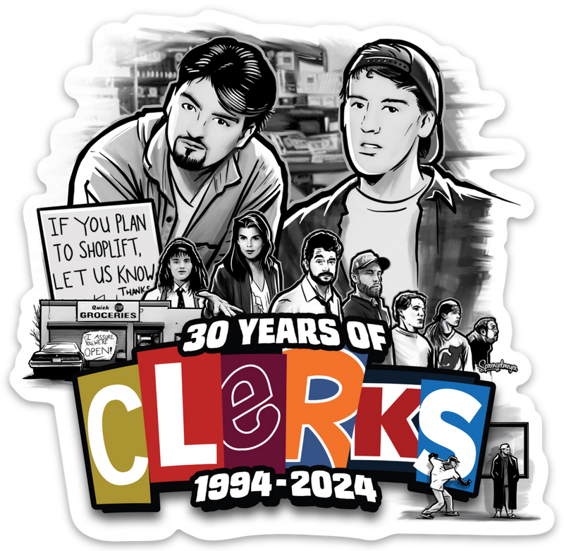 "30 Years of Clerks" Sticker