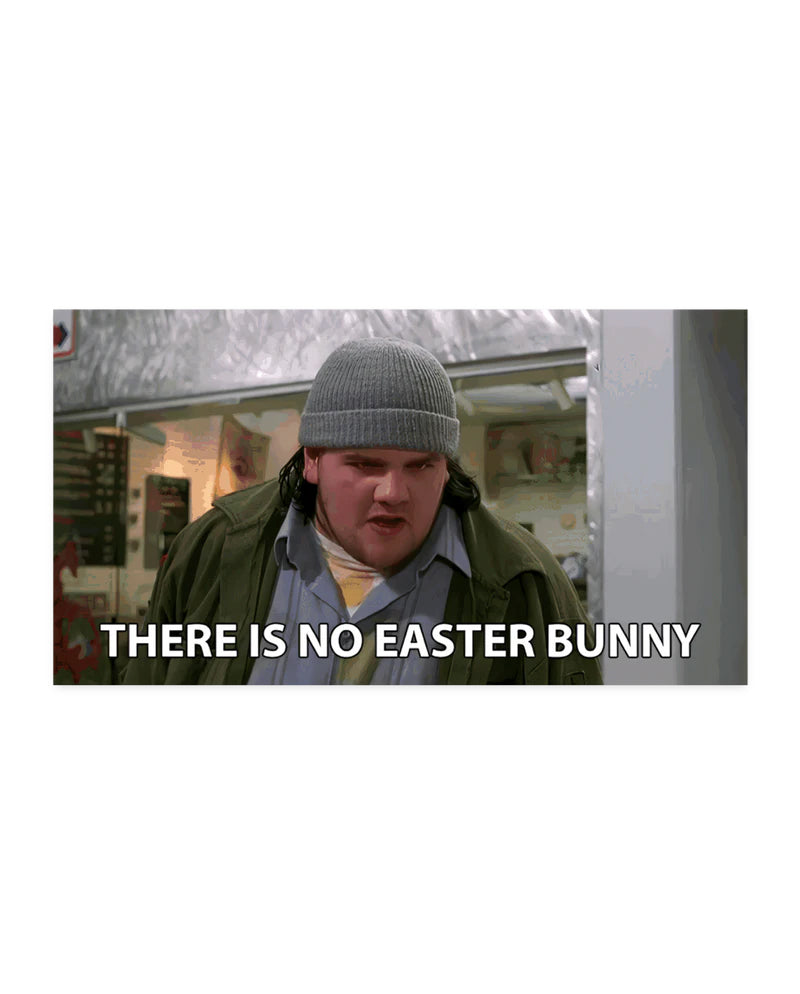 "Sin conejito de Pascua" Pegatina