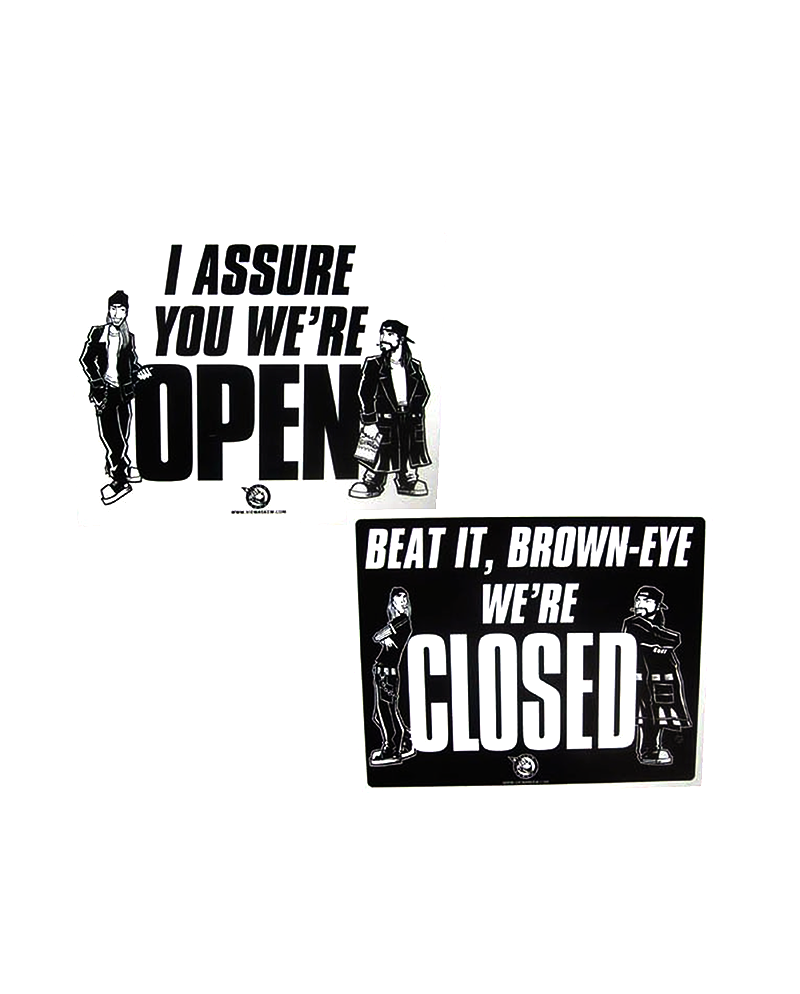 Open/Closed Sign (Signed)